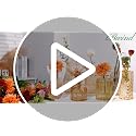 Amber Glass Bud Vases Set of 12 - Vintage Mini Vases for Centerpieces