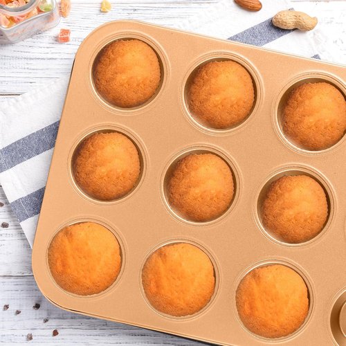 11-Piece Nonstick Baking Pans Set by [Brand Name] - Professional Carbon Steel Bakeware | Dishwasher Safe, Oven Safe to 450°F