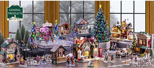 Lemax Christmas Village - Snowball Fight Set of 4 | Festive Holiday Decor