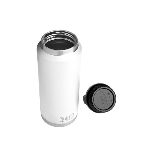 YETI Rambler 36 oz Bottle, Vacuum Insulated, Stainless Steel with TripleHaul Cap, White