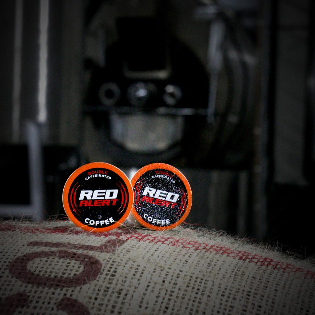 Red Alert Coffee Extra Strong Coffee Pods - Recyclable & Compatible With 2.0 Keurig Brewers | 40 Count