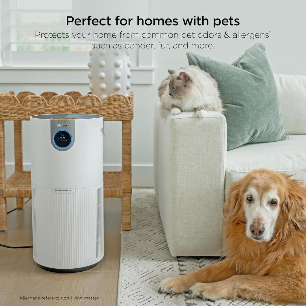 Shark Air Purifier - HEPA Filter with Clean Sense Technology | 1000 Sq Ft Coverage for Home & Kitchen