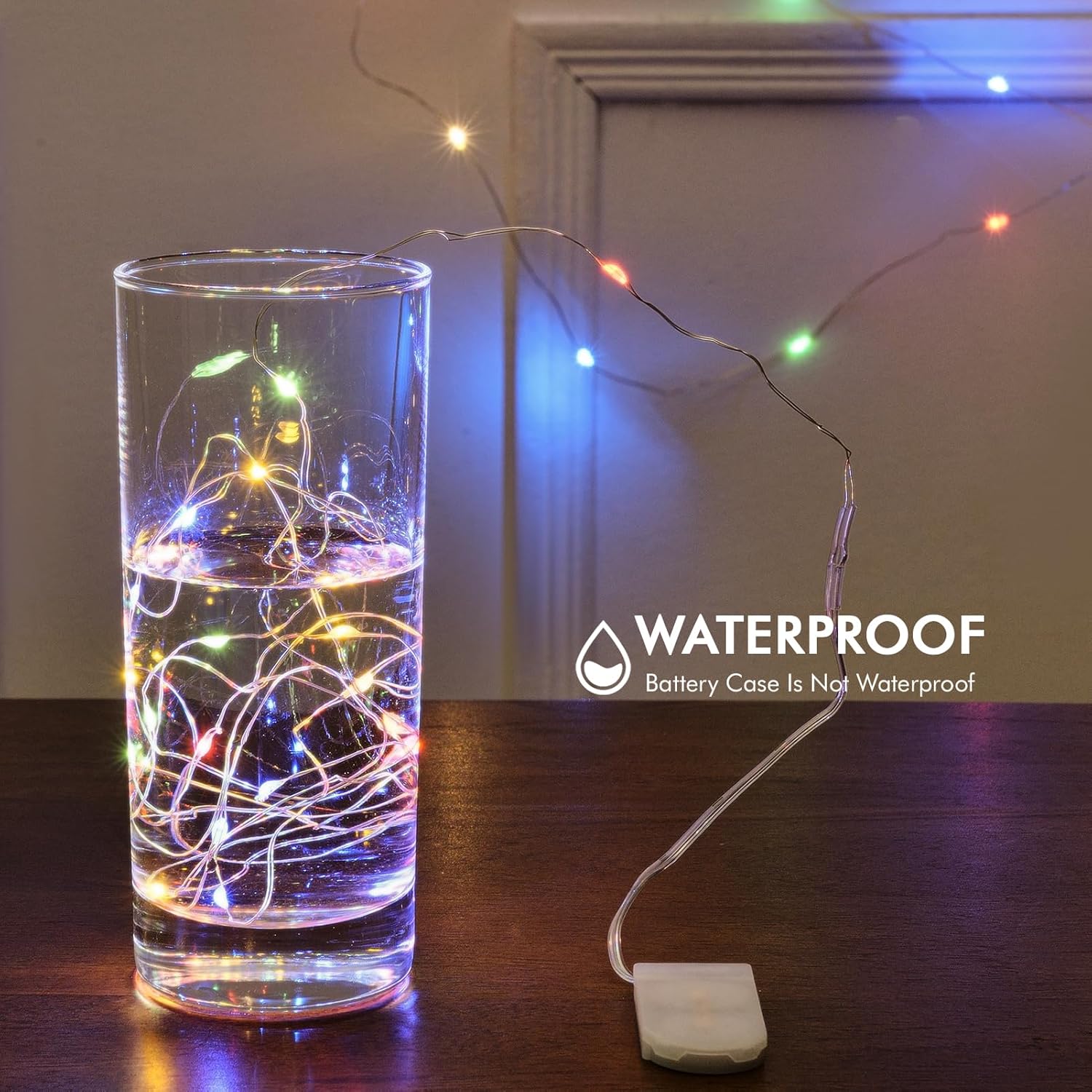 Skiennix 12 Pack Fairy Lights - Battery Operated 7FT Waterproof Silver Wire String Lights | Indoor & Outdoor Decor