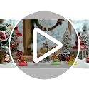Patelai 36 Pieces Clear Plastic Christmas Drink Ball Ornaments with Gold Cap & Red Ribbon
