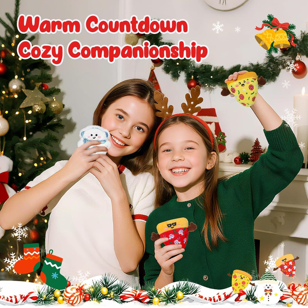 Advent Calendar 2025 - Mini Plush Advent Calendar with 25 Cute Emotional Plushies for Kids & Collectors