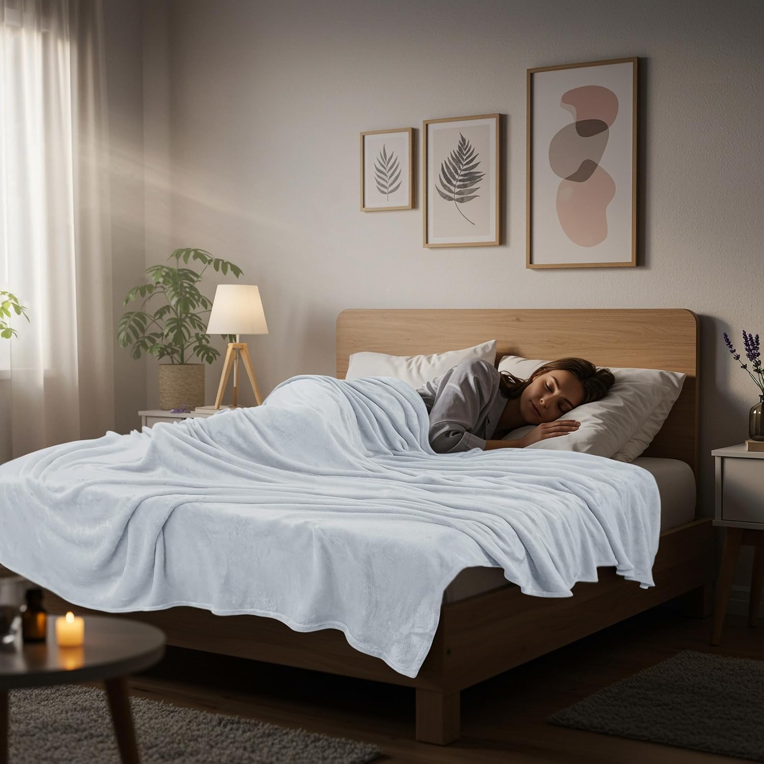 Utopia Bedding Fleece Blanket - King Size Light Grey (90x102 Inches) | Ultra Soft, Warm & Cozy All-Season Decor