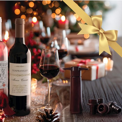 Firstleaf Wine Saver Pump with Vacuum Wine Stoppers - Preserve Your Wine Longer/Reusable/Fits All Standard Wine Bottles/Airtight Seal and No Spills/1 Pump 4 Stoppers/Wine Accessories and Gifts