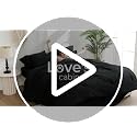 7-Piece Black Seersucker Queen Comforter Set - All Season Bedding