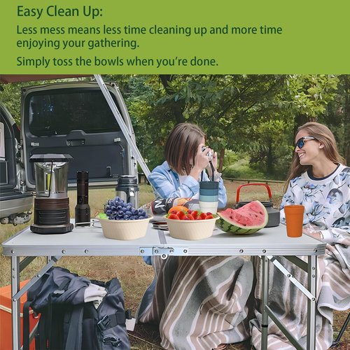 Homestockplus 32 Oz Deep Disposable Bowl, Paper Bowls Disposable Heavy Duty Compostable Bowls, Eco-friendly Sugarcane Bagasse Biodegradable Bowl for Soup, Salad, Dessert [50 Pack]