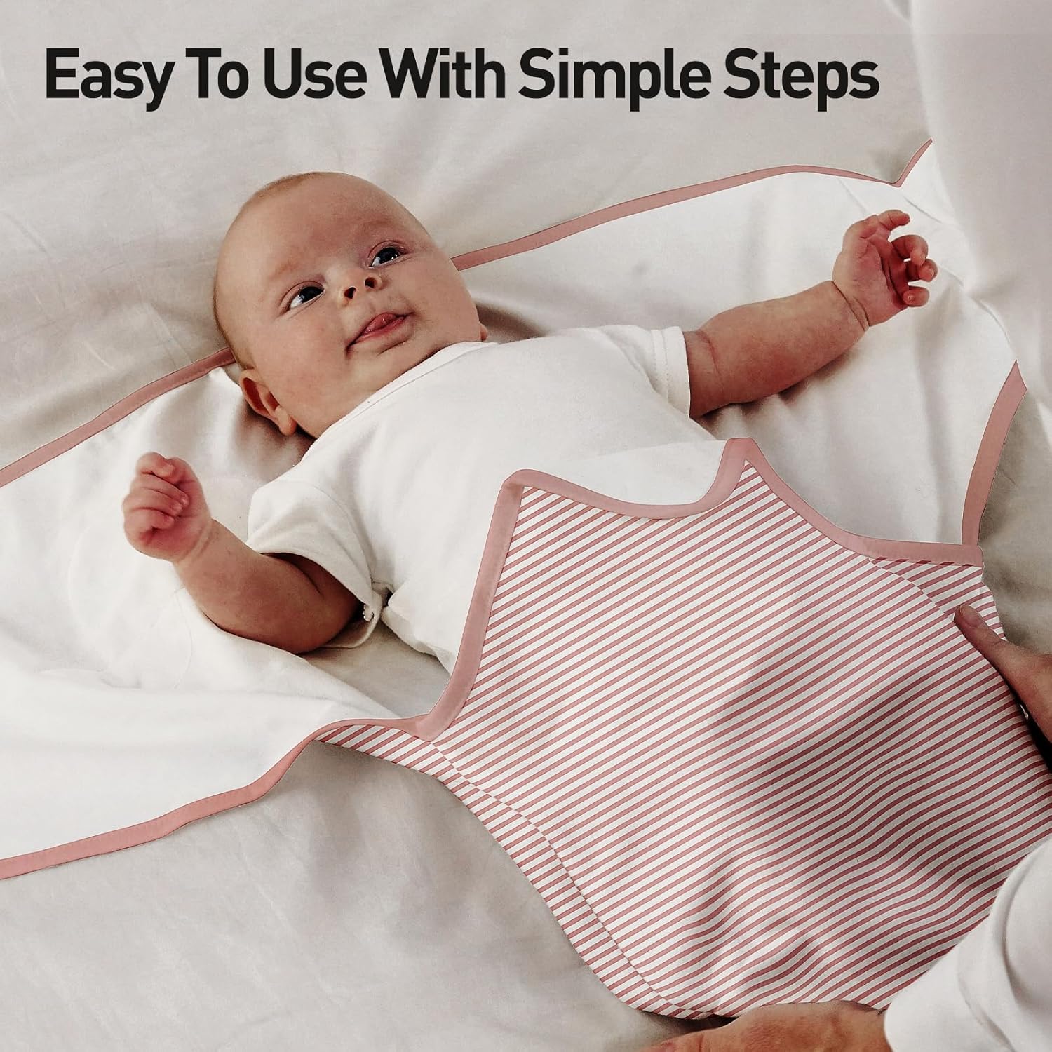Skiennix Organic Baby Swaddle Sleep Sacks - 100% Cotton, Soft & Snug 2-Pack for Newborns 0-3 Months