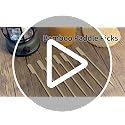 300-Piece Bamboo Cocktail Picks, 4.7-Inch Paddle Skewers for Appetizers