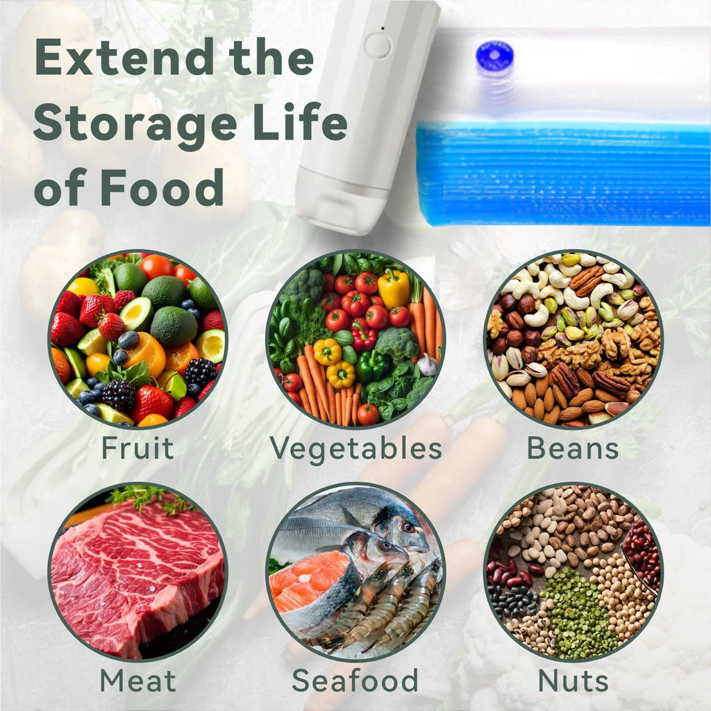 Sous Vide Bags Reusable 30 Pcs, Reusable Vacuum Seal Bags for Food with Upgraded Auto Pump for Anova, Joule Cookers, BPA Free Sous Vide Kit