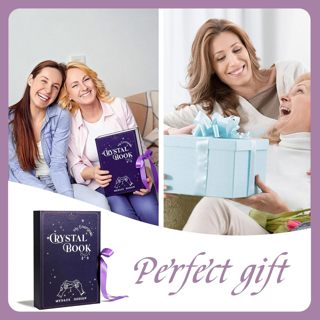 MYDAYS&DESIGN 2026 Crystal Advent Calendar - 12 Days of Zodiac Healing Crystals & Gemstones Gift Box for Women & Teens