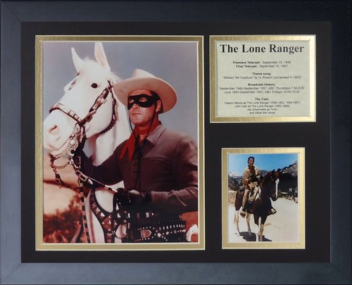 Legends Never Die "The Lone Ranger Framed Photo Collage, 12"x15"