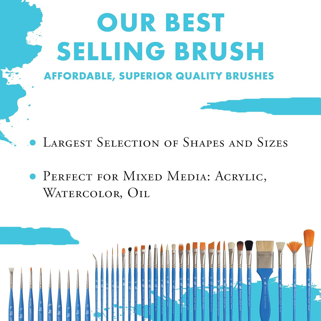 Princeton Select Artiste 3750 Paint Brush - Versatile Liner for Acrylic, Watercolor & Oil - 0 Size