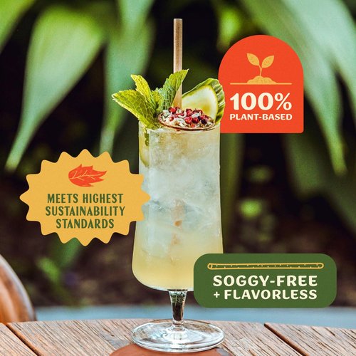 Casa Plantar Bulk | Cocktail 6" Agave Straws | 2000 count | Sustainable & Compostable Drinking Straws made from Upcycled Agave Plant Fiber | Long-Lasting, Durable Drinking Straws that Won't Get Soggy