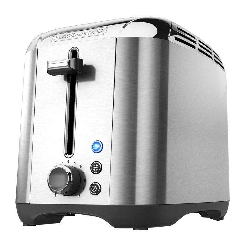 BLACK+DECKER 2-Slice Toaster, Rapid Toast, Stainless Steel, TR3500SD
