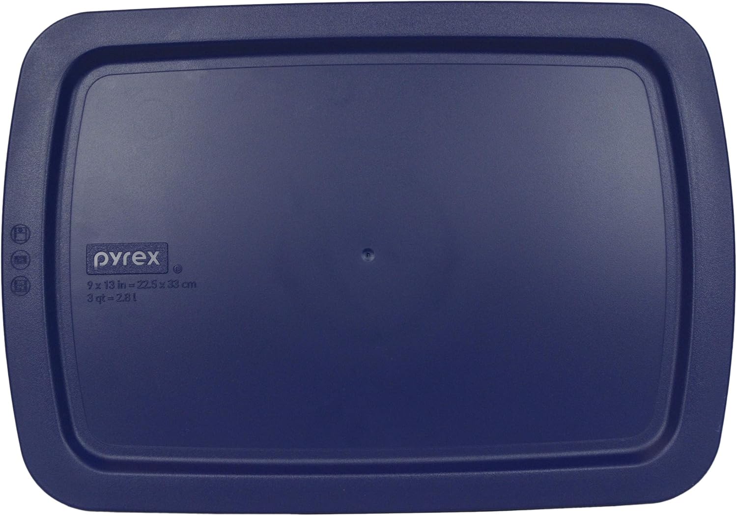 Pyrex C-233 3Qt Easy Grab Glass Baking Dish with Blue Lid | Durable & Oven Safe