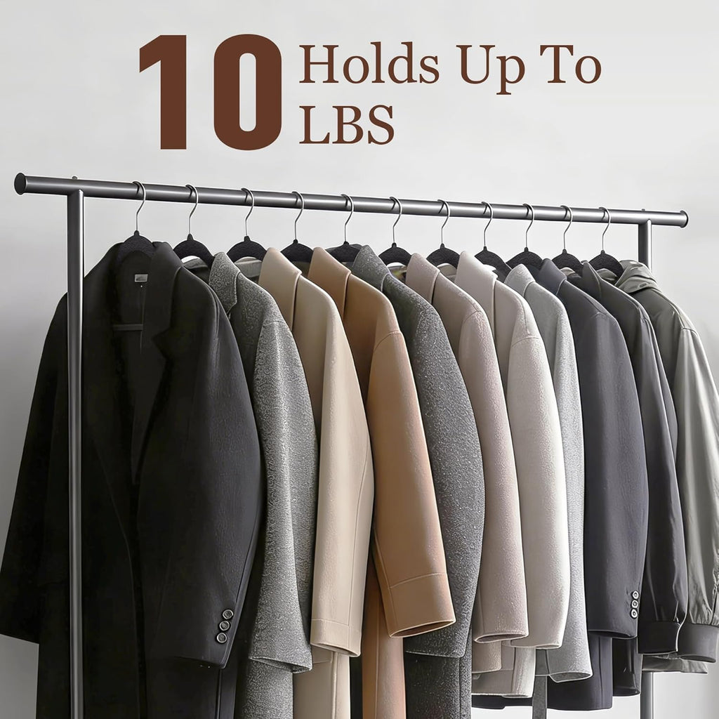 Velvet Hangers 50 Pack - Slim Non-Slip Space-Saving Clothes Hangers for Heavy Duty Pants, Coats & More | Black