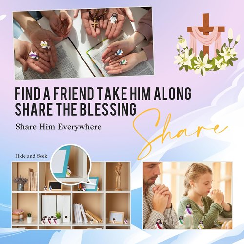 Little Jesus Figures by [Brand Name] - 80 Religious Action Figurines | Perfect Easter Egg Stuffers