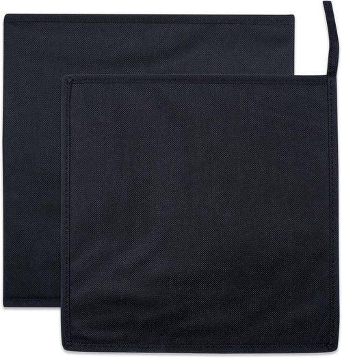 DII Storage Bins - Collapsible Organizer Cubes, Small 11x11x11", Black, Set of 2