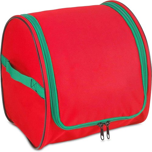 HOLDN’ STORAGE Premium Christmas Light Storage Bag - Heavy-Duty 600D Tear-Proof Material | Holds 375 Ft of Mini Lights & Cords - Red