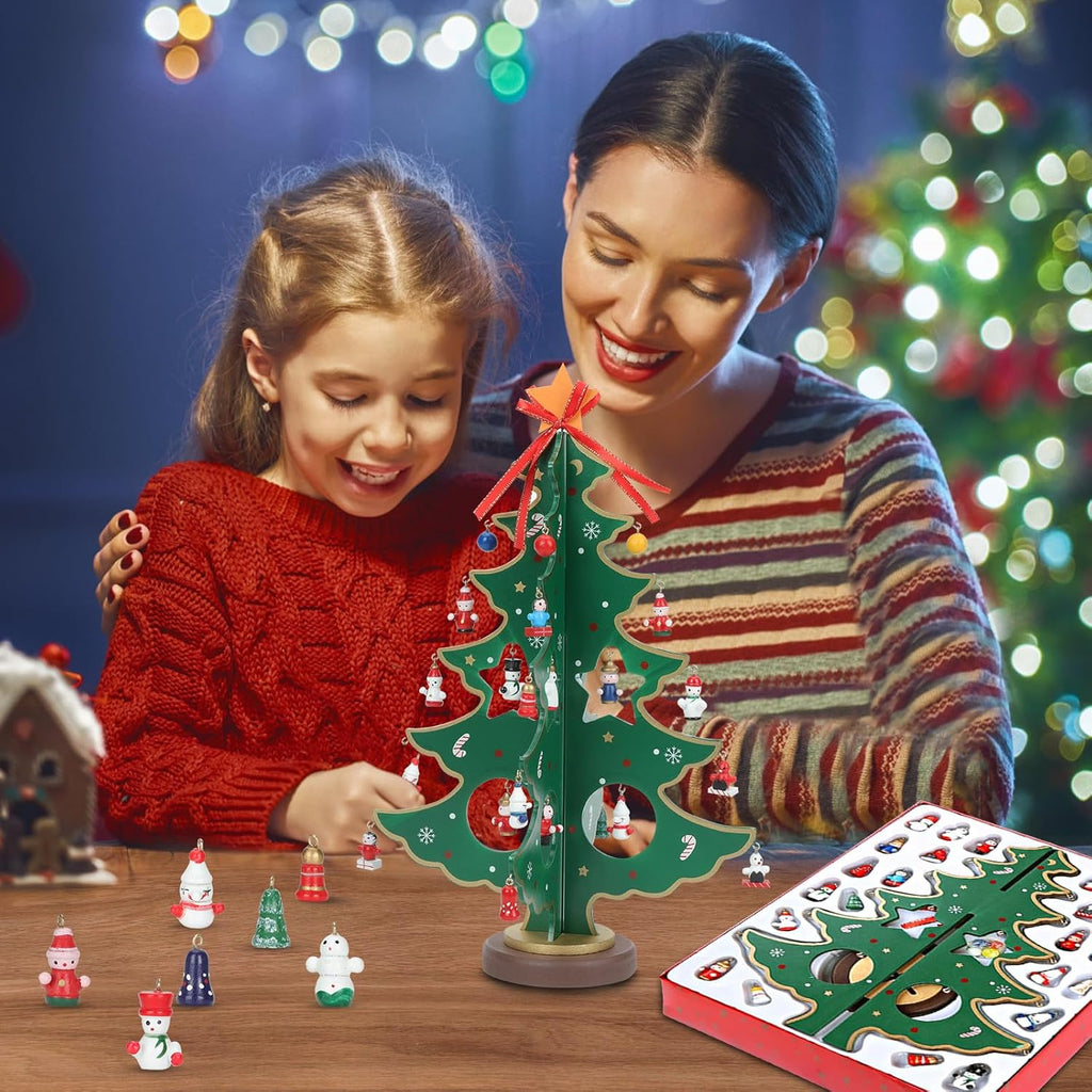 ZEEYUAN Christmas Advent Calendar - 24-Day Countdown Tree Decoration | Perfect Holiday Gift for Kids