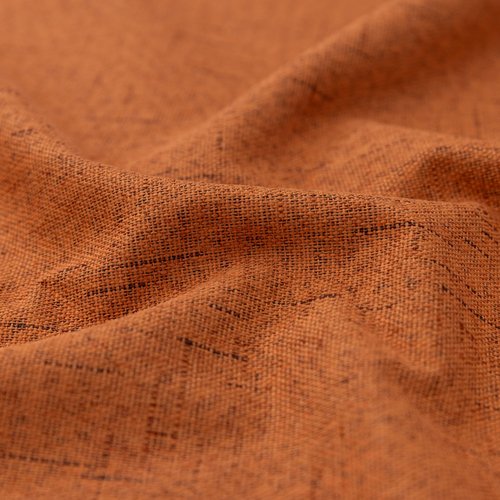 KOUFALL Burnt Orange Curtains 2 Panels Retro Linen Blackout Colorful Mid Century Modern Bohemian Curtains for Living Room Bedroom 84 Inch Long