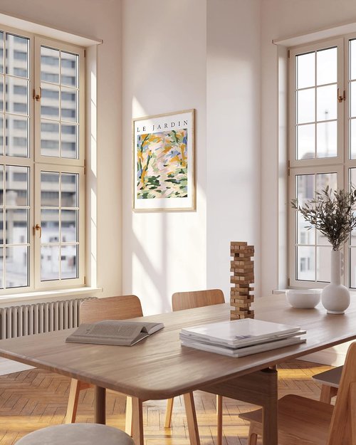HAUS AND HUES Picture Frame - 20 x 30 Inches Beige Wood | Lightweight Natural Finish for Wall Mounting