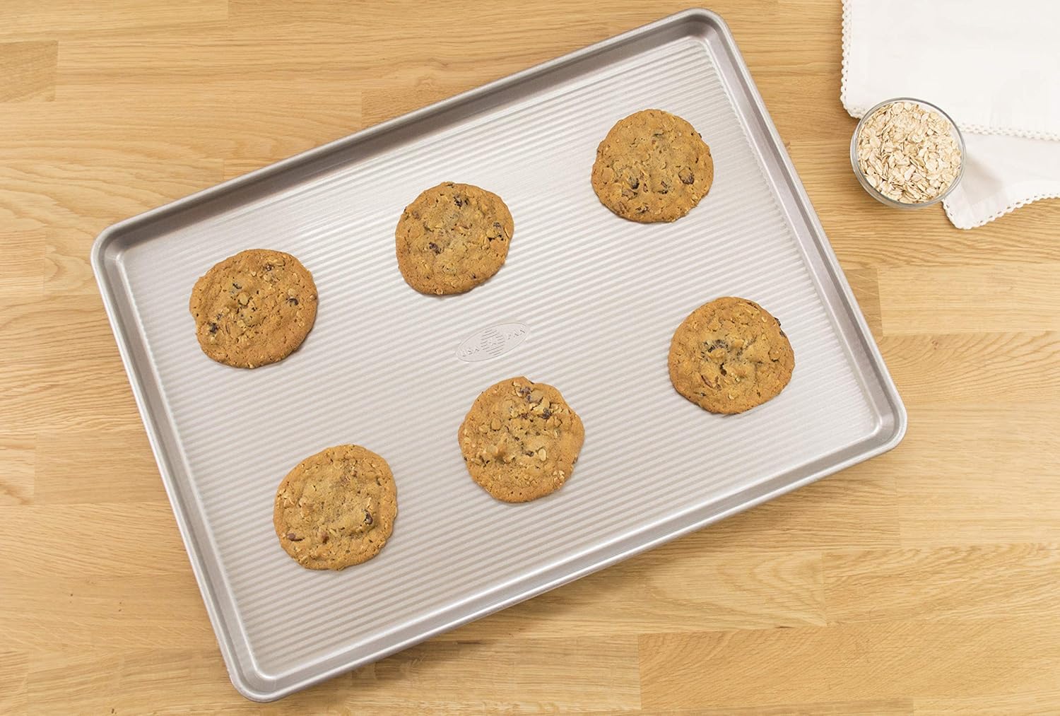 USA Pan Bakeware Heavy Duty Extra Large Nonstick Baking Sheet - Warp Resistant Aluminized Steel