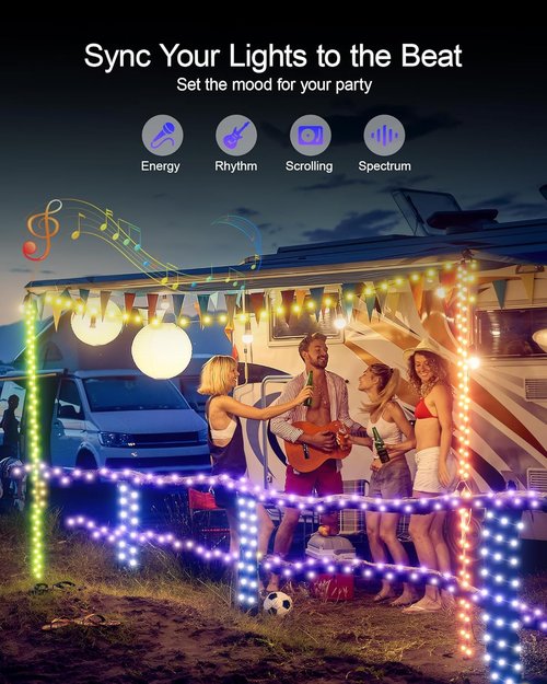 Ariceleo RGB Fairy Lights - 32.8 ft USB Powered String Lights with Remote & APP Control | Waterproof Copper Wire, 8 Modes, Timer Function for Christmas & Parties