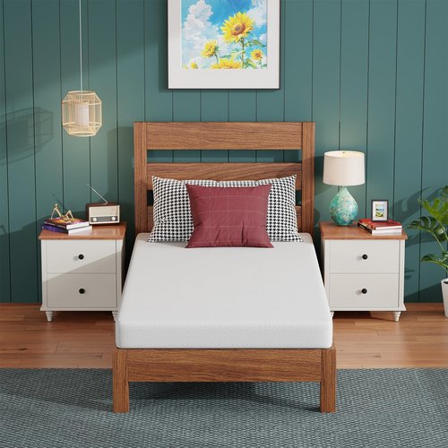 FDW 5-Inch Twin Mattress - Medium Firm Foam Support, Breathable Comfort & Washable Cover | CertiPUR-US Certified