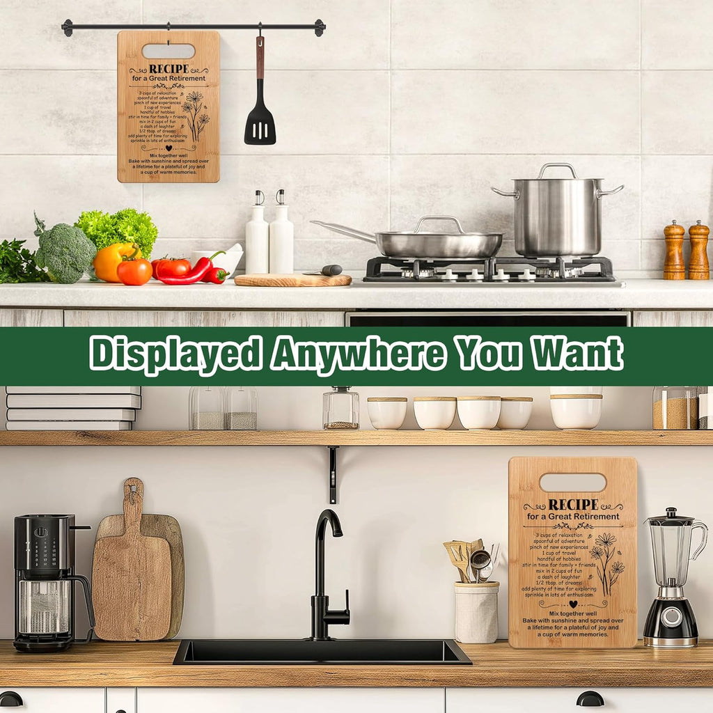 Retirement Gifts for Women | Skiennix Personalized Cutting Board - Perfect Farewell Gift for Coworkers