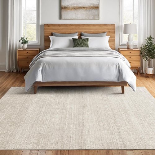 Valenrug Washable Rugs 6x9 - Ultra Thin Stain Resistant 6x9 Rugs for Living Room, Non Slip Backing 0.25" Low Pile Rugs for Bedroom, Folable Machine Washable Area Rug (6x9, Beige)