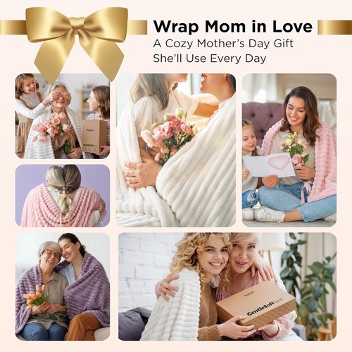 Bedsure GentleSoft Pink Throw Blanket - Cozy Fleece Gift for Teen Girls & Women | 50x60 Inches