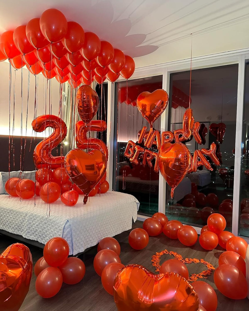 Red 7 Balloon - 40 Inch Number Balloon for 7th Birthday Party Decorations