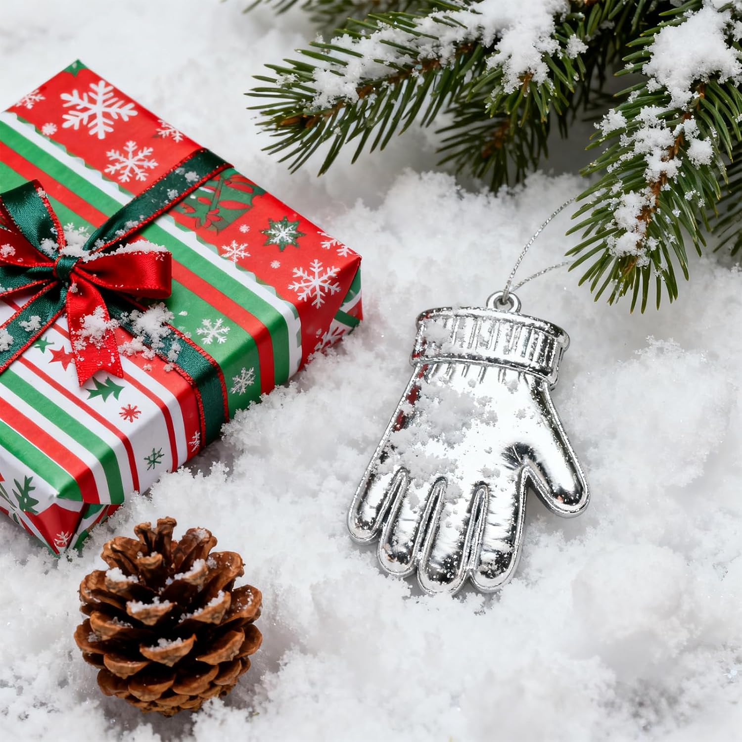 Warmtree Fake Snow Decoration - Sparkling Artificial Snow for Christmas | 200g Gift Filler & Holiday Decor