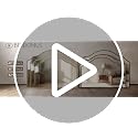 40x29 Inch Gold Scalloped Wall Mirror, Large Arched Decorative Mirror