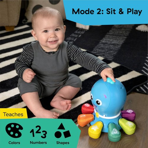 Baby Einstein 4-in-1 Ocean Explorers Crawl & Chase Activity Toy | Music, Lights, Ages 3 Months to 5 Years