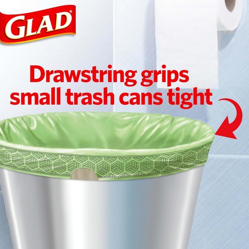 Glad Small Kitchen Trash Bags - 4 Gallon, Febreze Sweet Citron & Lime Scent, 34 Count