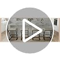 VATROS Walnut Counter Height Bar Stools Set of 2 - Faux Leather, 26 Inch, Backless