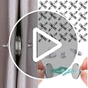 20 Pairs Magnetic Curtain Clips with Pins - Anti-Slide Blackout Weights