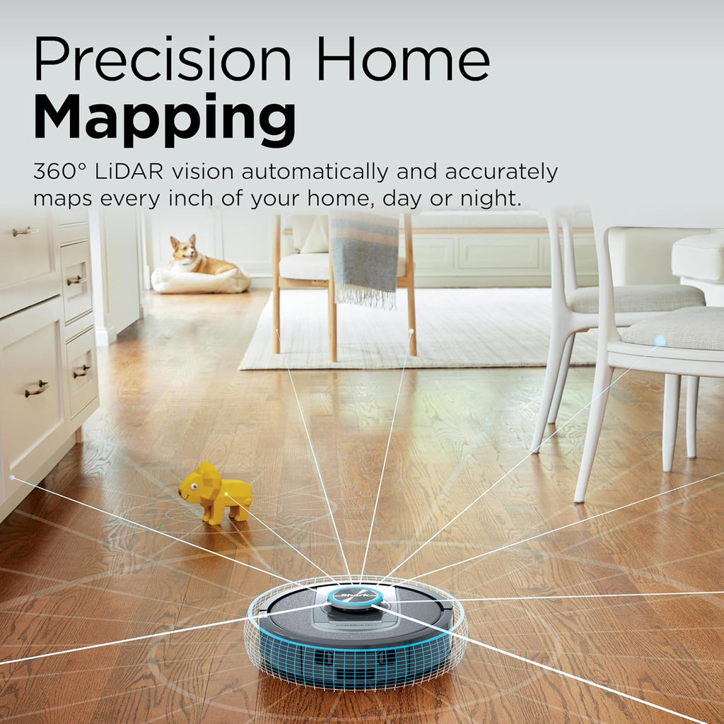 Shark PowerDetect Self-Empty Robot Vacuum - NeverStuck Technology, Auto Deep-Clean Carpets & Hard Floors, XL 60-Day Capacity, Black