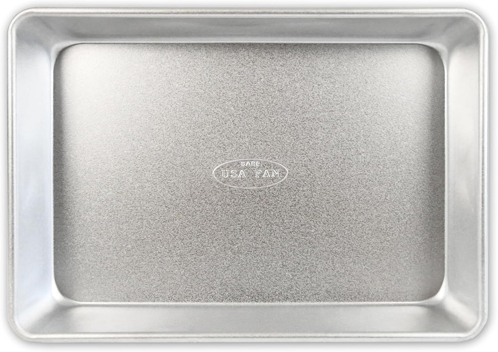 USA Pan Rectangular Cake Pan - Traditional Aluminized Steel, 9 x 13-Inch, Uncoated Design