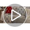 DFXSZ Christmas Pillow Covers Set of 2 18x18 Inches Green Xmas Tree Decor Beige