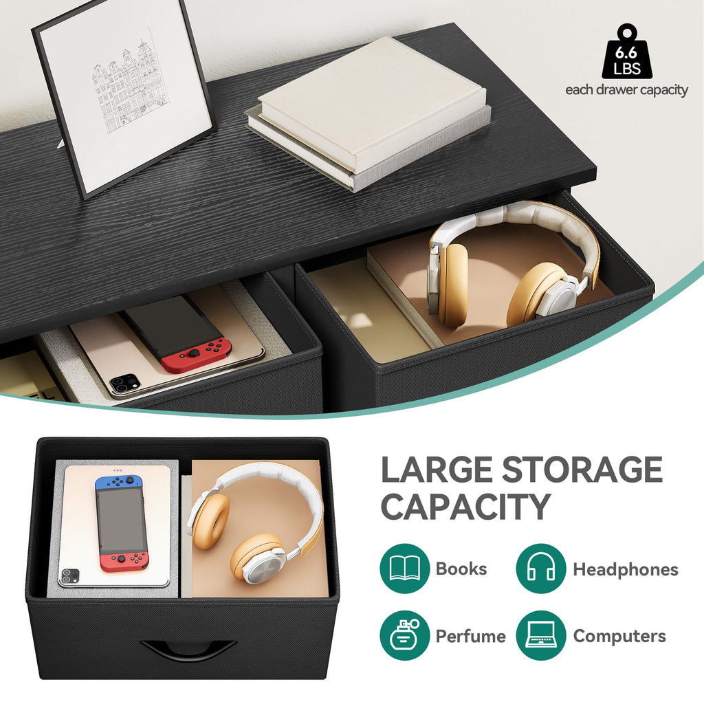 YITAHOME 10 Drawers Dresser, Fabric Storage Tower, Organizer Unit for Bedroom, Living Room, Hallway, Closets