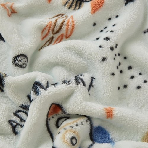 COOVA Kids Throw Blanket - Soft Cartoon Fleece, 50x60 Inch | Perfect Gift for Ages 2-12, Spaceship Green