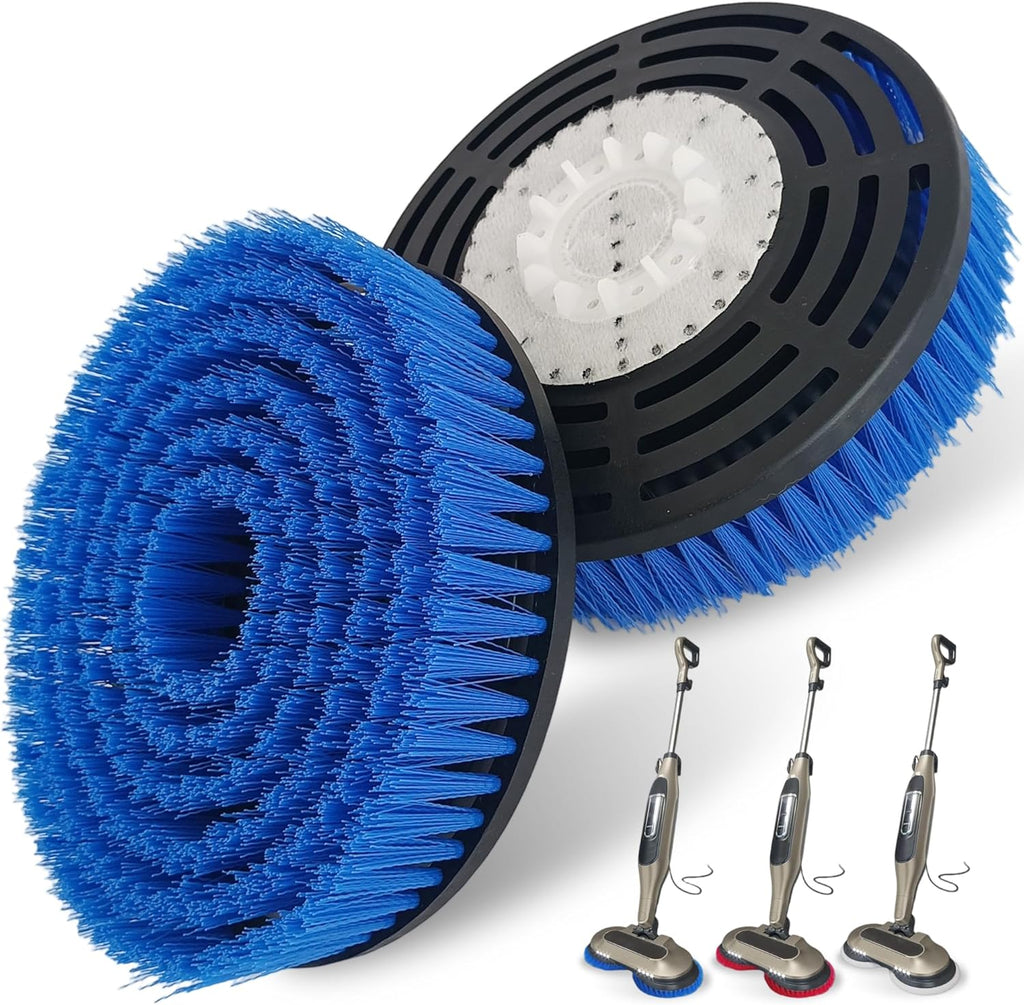 Shark S7001 Mop Pad Replacement Brush Heads - Professional Deep Cleaning for Tile & Hard Floors | Blue