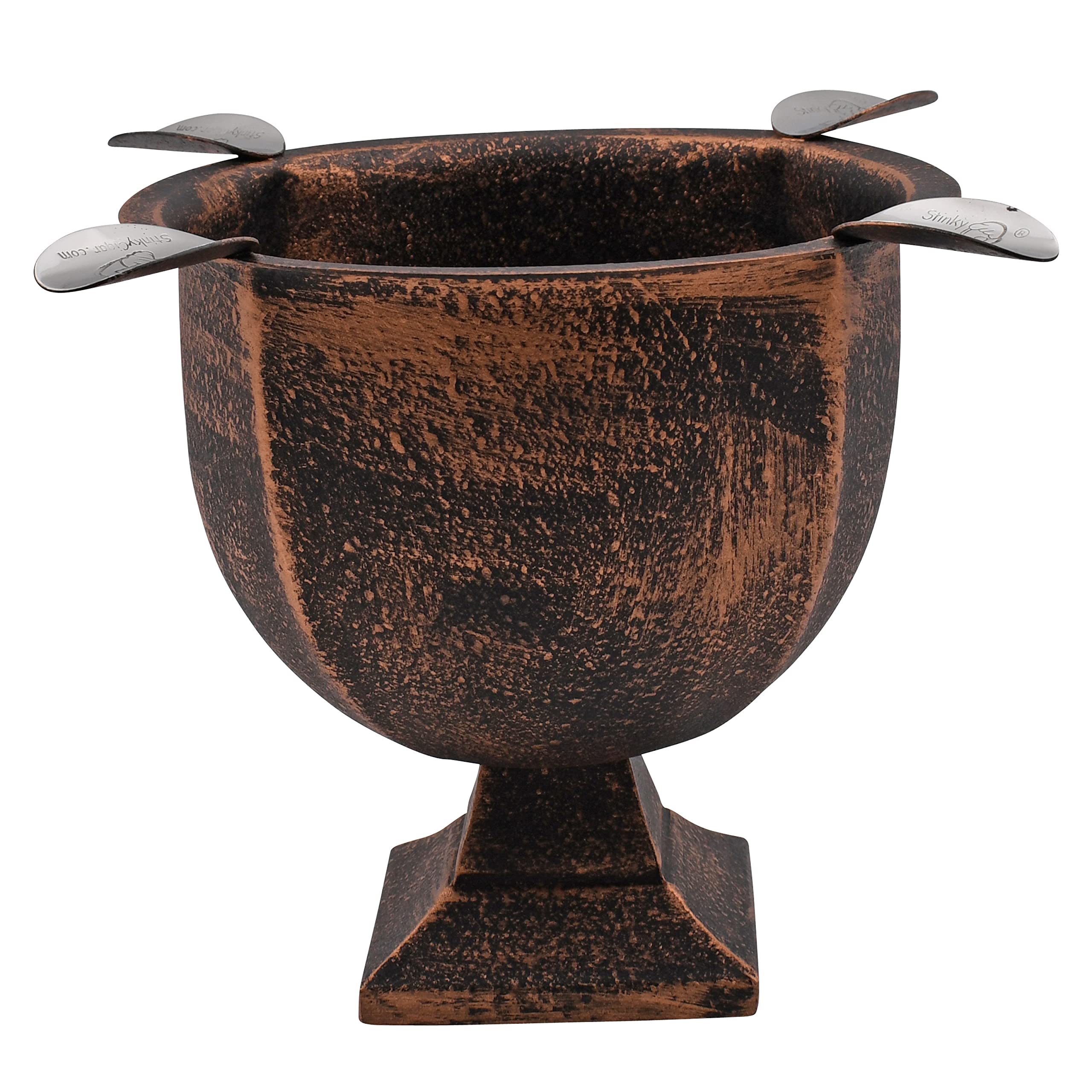 Stinky Cigar Ashtray, Designer Series, Box-Pressed, Deep Bowl Design, Windproof, Copper-Black