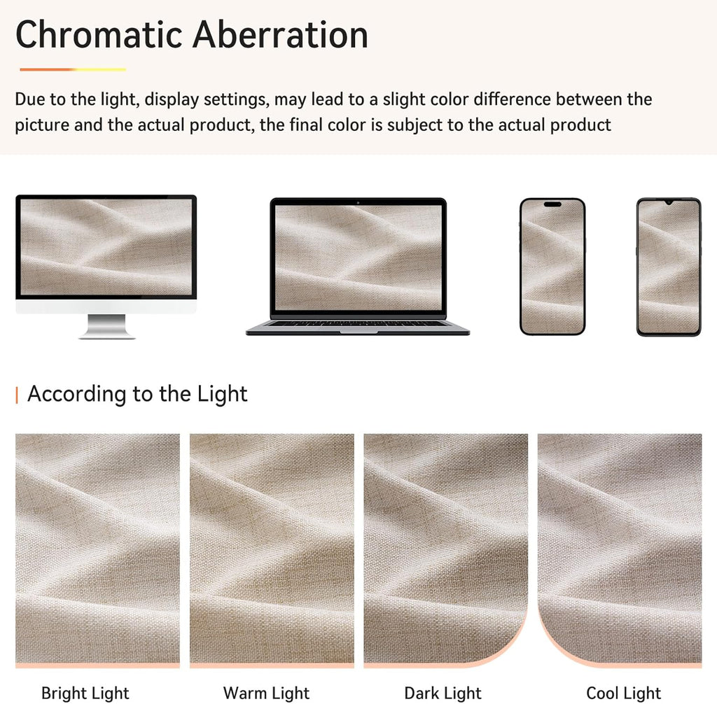 Skiennix 100% Blackout Curtains - Textured Pinch Pleated Drapes, Cream, 84" Long, 2 Panels Set